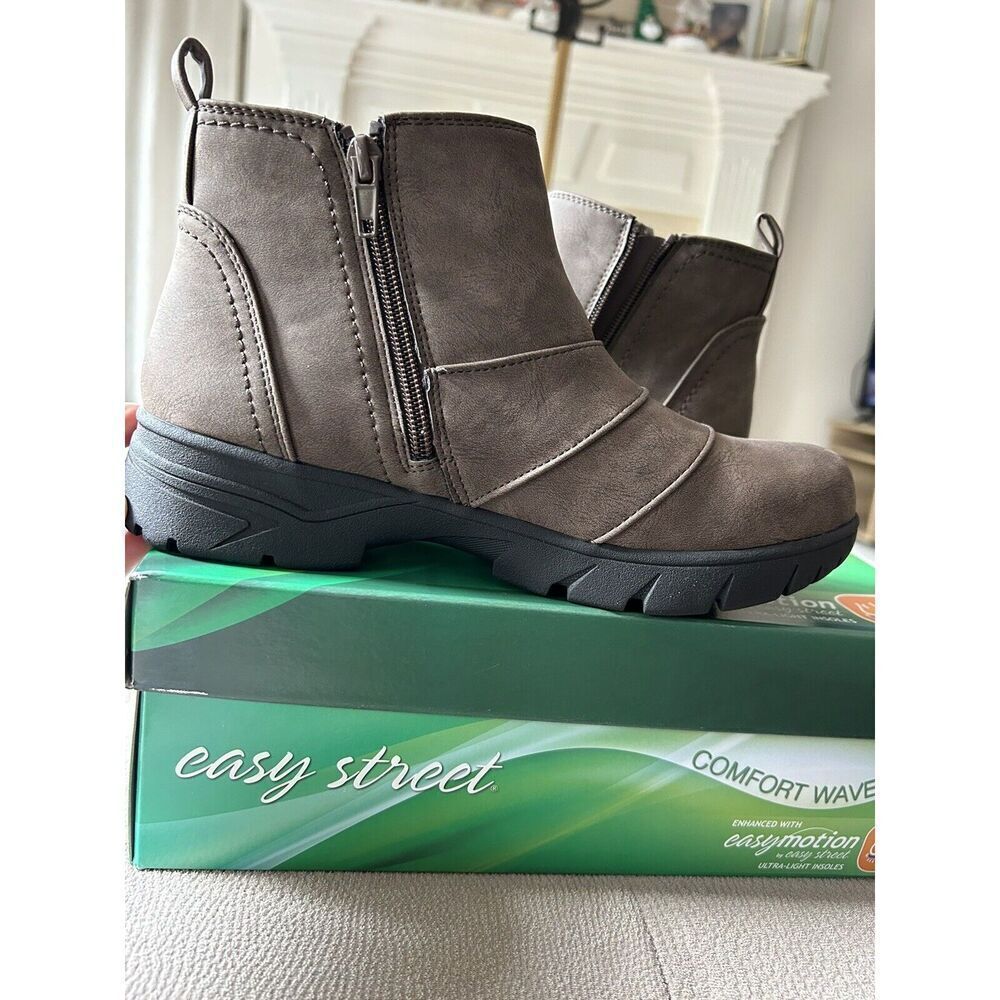 Easy Street Comfort Wave Booties Blythe Light Brown Ultra-Light Insoles S 8.5M - Picture 7 of 7